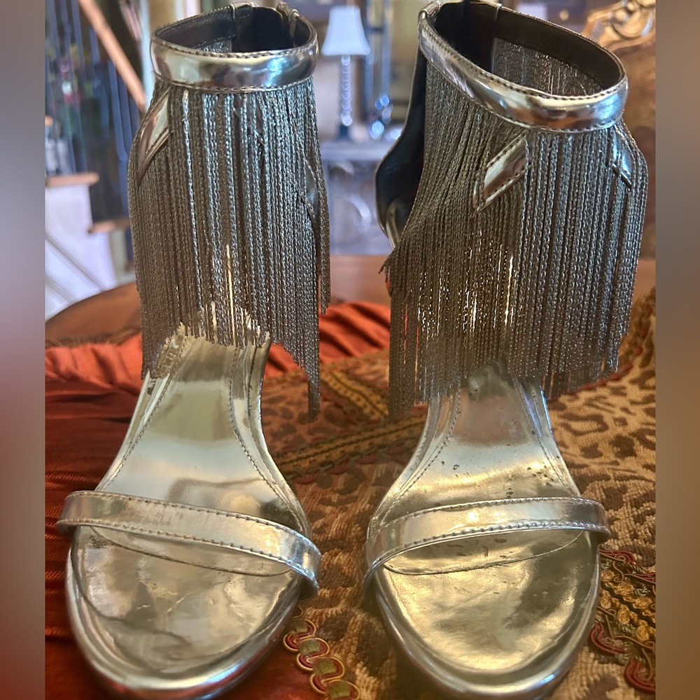 B Brian Atwood Condessa Fringe Sandals
